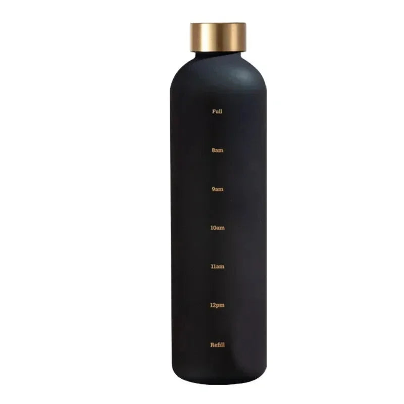 Time Marker Water Bottle Reusable & Leakproof for Outdoors
