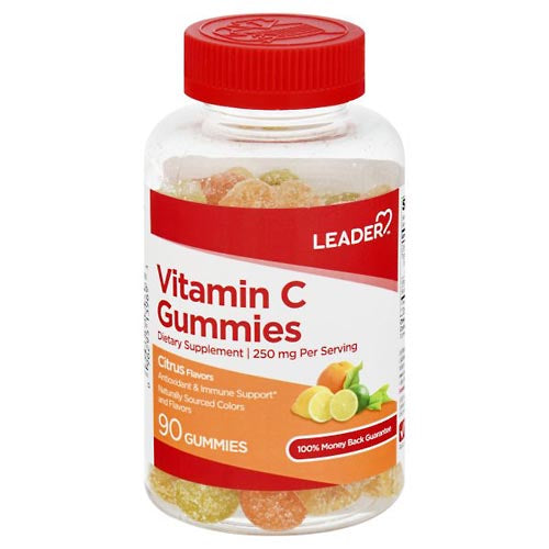 Leader Vitamin C Dietary Supplement Gummies, Citrus Flavor