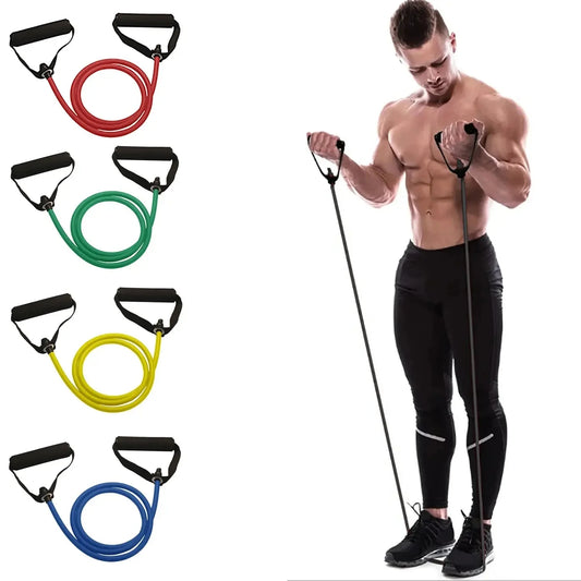 Resistance Bands with Handles – Full Body Exercise Bands Set for Home Strength Training & Fitness Workouts