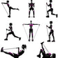 Resistance Bands with Handles – Full Body Exercise Bands Set for Home Strength Training & Fitness Workouts