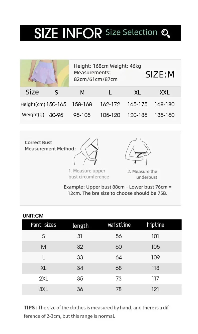 PHIGEER Women’s Yoga Shorts – Lightweight Gym & Running Shorts with Pocket