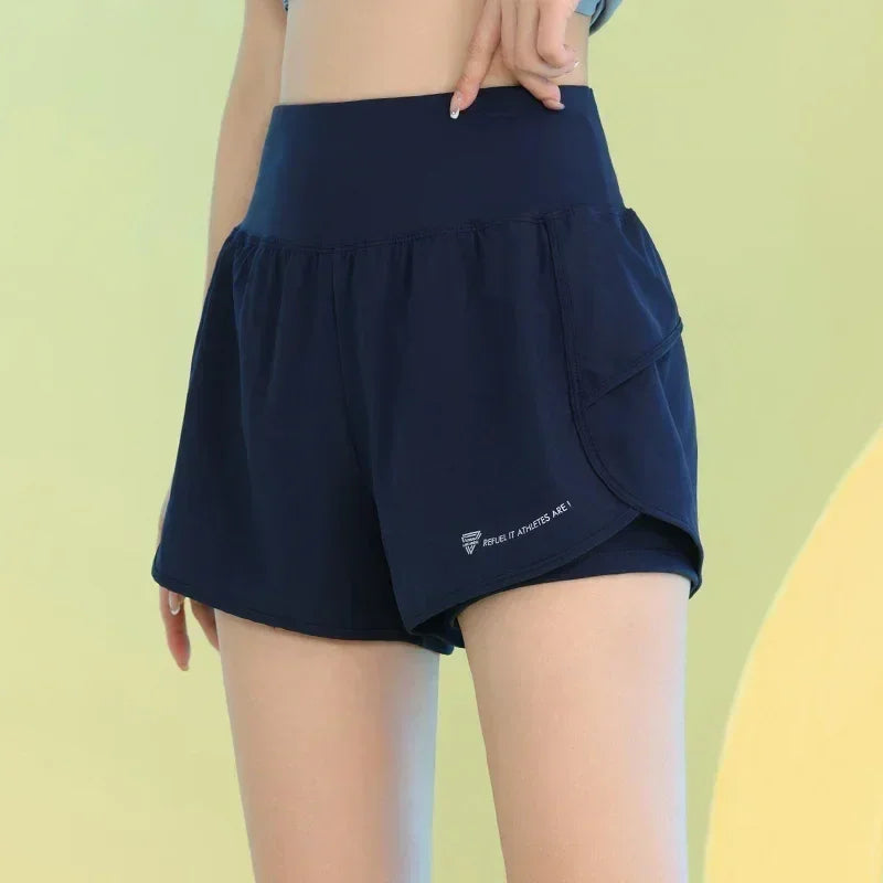 PHIGEER Women’s Yoga Shorts – Lightweight Gym & Running Shorts with Pocket