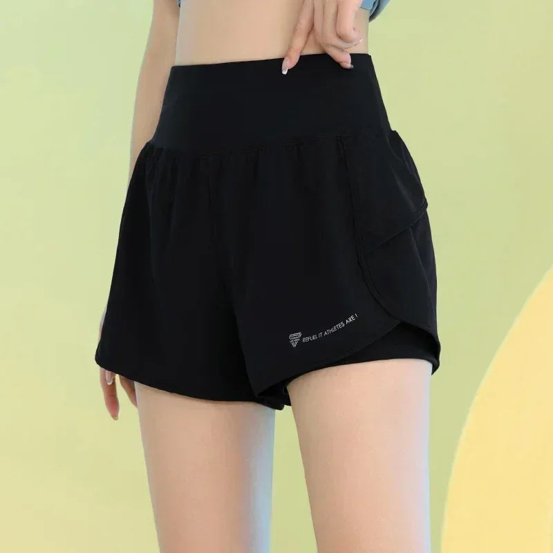 PHIGEER Women’s Yoga Shorts – Lightweight Gym & Running Shorts with Pocket