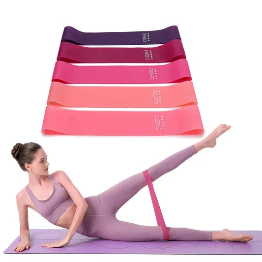 Portable Resistance Bands Set – 5 Level Fitness Workout Bands for Yoga, Pilates & Strength Training