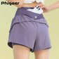 PHIGEER Women’s Yoga Shorts – Lightweight Gym & Running Shorts with Pocket