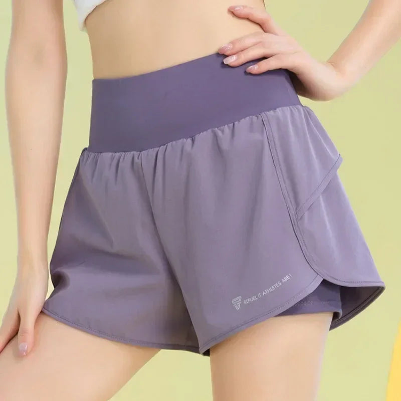 PHIGEER Women’s Yoga Shorts – Lightweight Gym & Running Shorts with Pocket