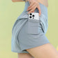 PHIGEER Women’s Yoga Shorts – Lightweight Gym & Running Shorts with Pocket