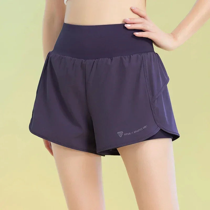 PHIGEER Women’s Yoga Shorts – Lightweight Gym & Running Shorts with Pocket