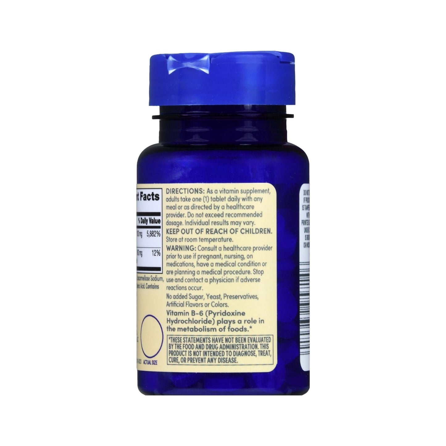Foster & Thrive Vitamin B6 Supplement, 100 mg