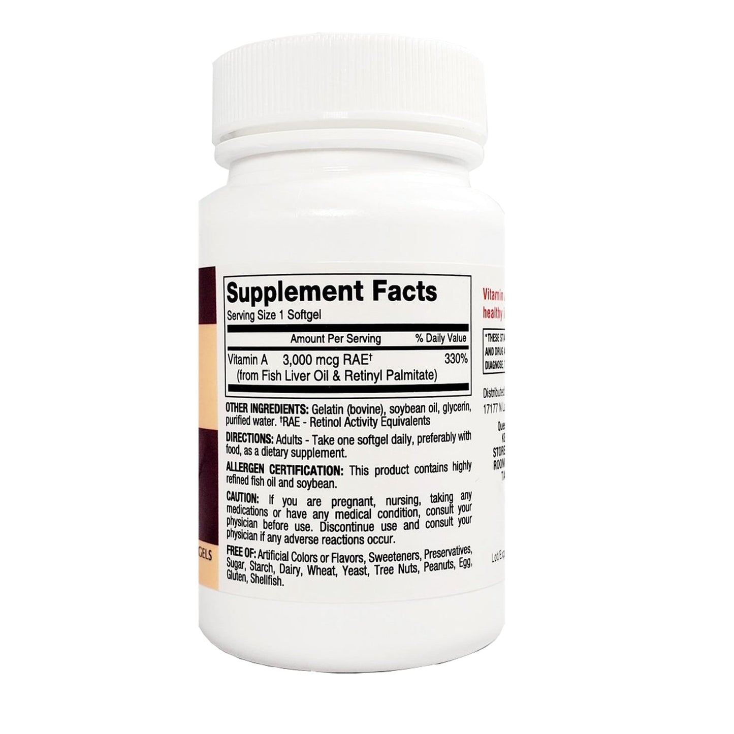 Major Vitamin A Dietary Supplement, 10000 IU