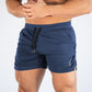 Men's Gym Training Shorts Men Sports Casual Clothing Fitness Workout Running Grid quick-drying compression Shorts Athletics Quick Dry Active Running Bodybuilding Shorts with Pockets