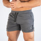 Men's Gym Training Shorts Men Sports Casual Clothing Fitness Workout Running Grid quick-drying compression Shorts Athletics Quick Dry Active Running Bodybuilding Shorts with Pockets